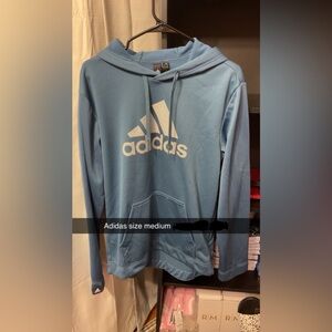 Adidas Men's Light Blue Hoodie